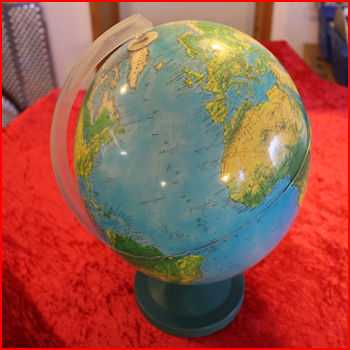 Globus fra et loppemarked