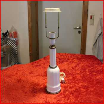 Heiberg bordlampe fra et loppemarked